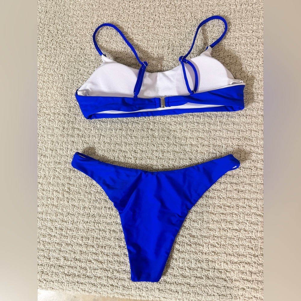SHEIN   NWOT Royal Blue Bikini Set - Picture 2 of 4